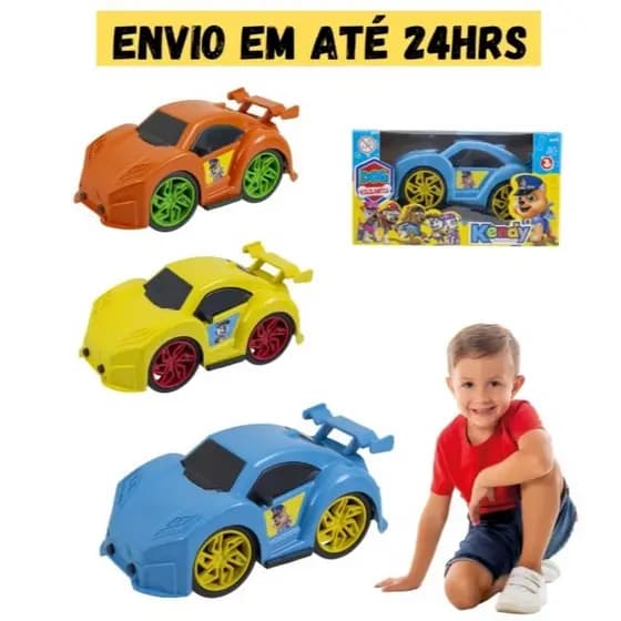 Kit 3 Carrinho Patrulha Canina Coleção Pista Criativo Brinquedo Personagem