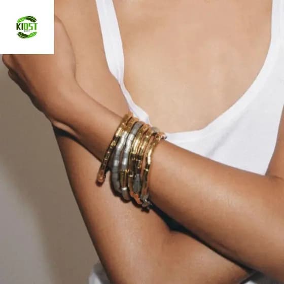 Gargantilha Multicamadas KIDST , Conjunto De Pulseira De Colar De Contas Em Camadas Empilháveis , Corrente De Clavícula