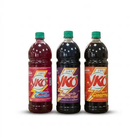 Xarope Guaraná Natural Guarana Açai Laranja Acerola Groselha Concentrado Refresco Suco Atacado YKO