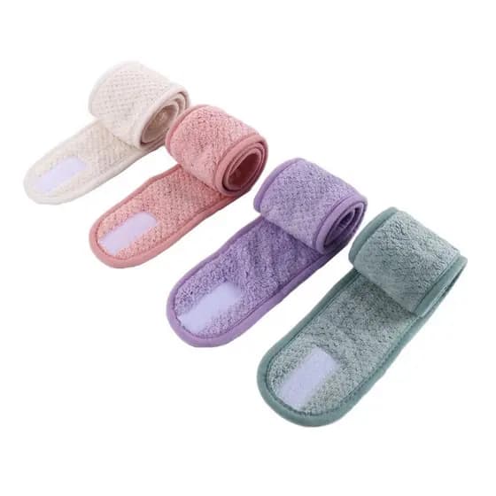 TEVO Coral Fleece Headband Facial Mulheres Yoga Maquiagem Moda Cosméticos Envoltório Tiara