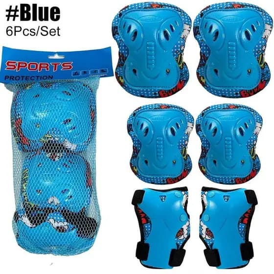 Joelheira Infantil TEVO , Protetores De Mão , Equipamento De Proteção Para Patins Anti-Queda , Cotoveleiras Respiráveis