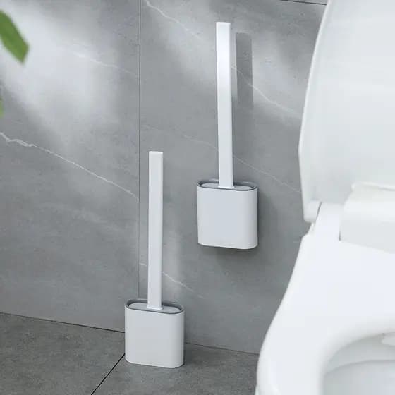 Escova de Silicone 2 em 1 Quadrada para Privada, Multiuso Sanitária