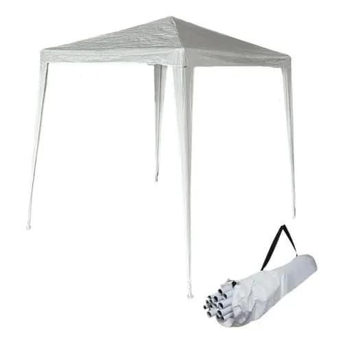 Gazebo Montável 2x2m Branco Importway Tenda Dobrável Jardim Praia Piscina Eventos