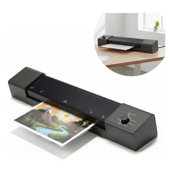 Plastificadora A3 500W 127V Preta Para Documentos Fotos Certificados Ideal Escritório Escola Casa
