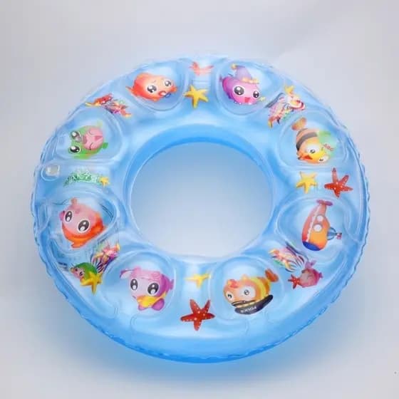 Boia Peixinho Infantil Circular Inflavel Proteção Praia Piscina Desenhos - Boias Salva Vidas 60,70,80 E 90CM
