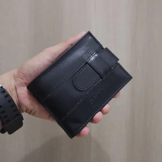 Carteira Masculina Grande com Porta Cartão Cabe RG CNH Bolso de Ziper Para Moeda e Plástico