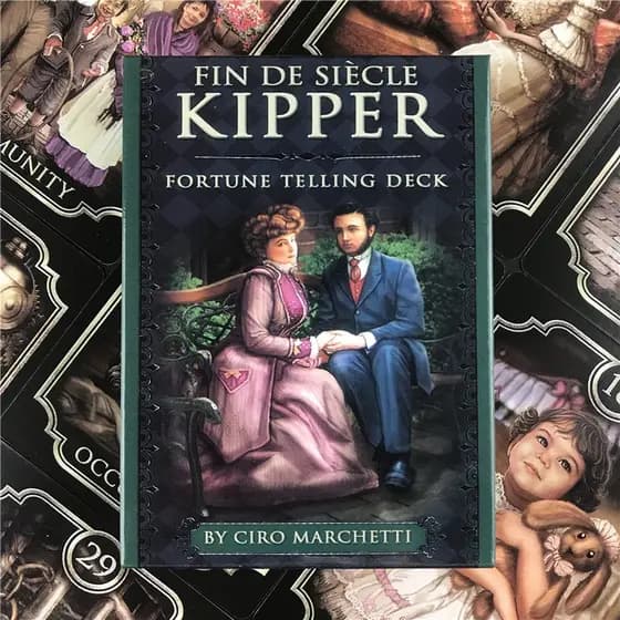Peneira FIN Kipper Cartas de Tarô Versão em Inglês Divinação Destino Baralho Oráculo Jogos de Tabuleiro para Festa Jogo