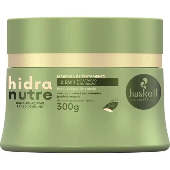 Haskell Máscara Hidranutre 300g Hidratação Nutrição Tratamento Capilar