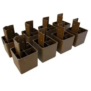 Pés para guarda roupa, racks e armários kit com 8, 6 ou 4 pés cor: CANELA