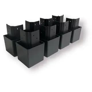 Pés para guarda roupa, racks e armários kit com 8, 6 ou 4 pés cor: PRETO
