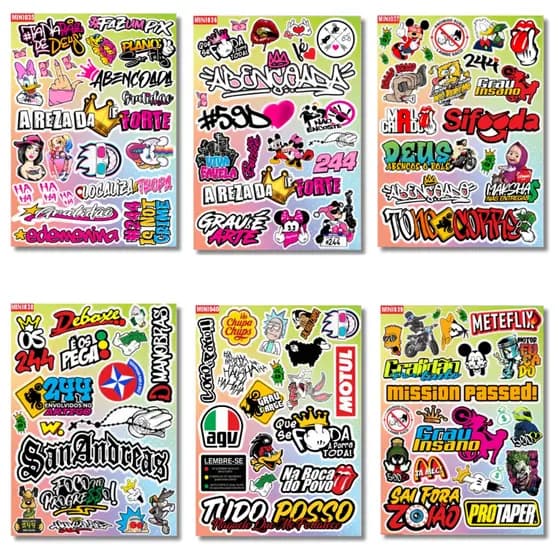 Stikers para celular Adesivo Vinil Prova D'água Diversos Modelos