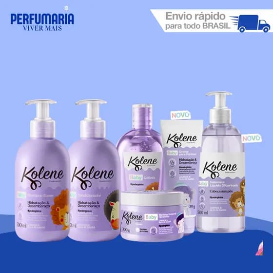 Kits Kolene Baby Hidratação & Desembaraço (até 5 itens) - Para Seu Bebê