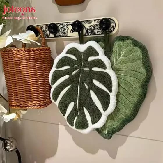 Toalha De Mão JOLEONS , Lenço De Cozinha De Absorção De Água Espessado Banheiro De Veludo Coral Pendurado