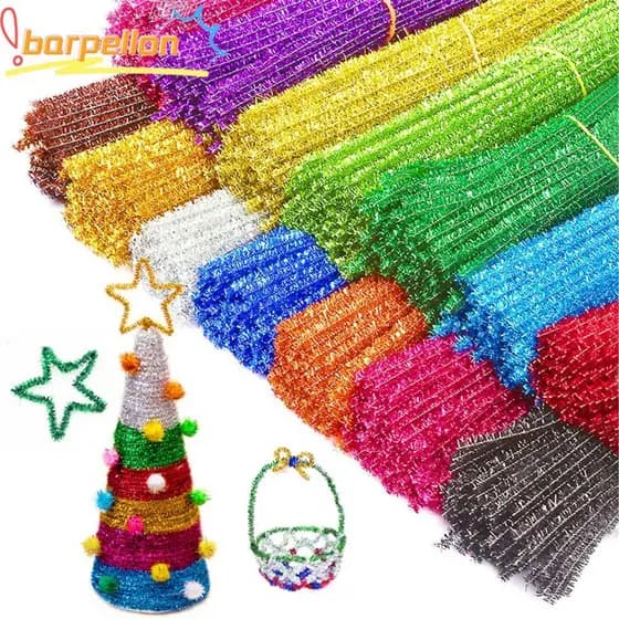 BARPELLON Cleaners Barra De Torção De Natal De Pelúcia Hastes De Enfeites Com Fio