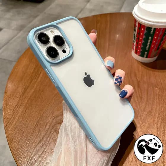 Capa De Telefone De Silicone Anti-Impacto Para iPhone Air 17 16 15 14 13 12 11 Pro Max Proteção Traseira