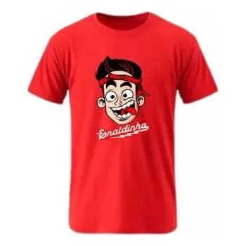 Camiseta 100% Algodão Infantil Enaldinho