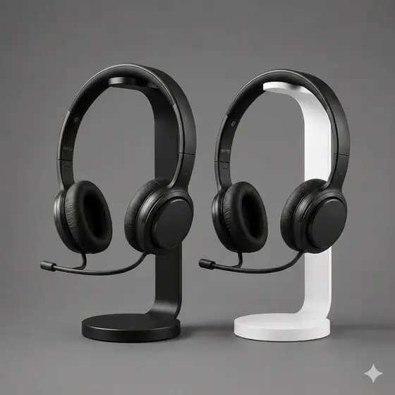 Suporte de Mesa para Fone Headset Controle Gamer streamers Universal Elegante Minimalista