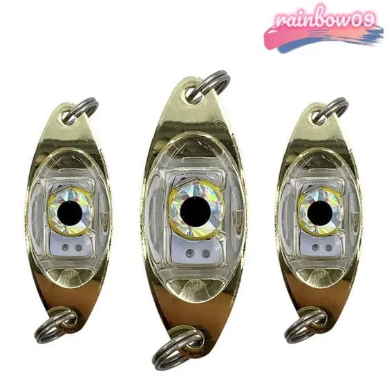 RAINBOW09 LED Lure Light , Lâmpada Flash De Colher De Baixo Em Formato De Olho , Lula De Pesca Subaquática De Gota Profu
