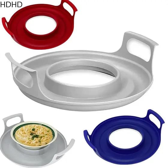 Bandeja De Placa De Micro-Ondas HDHD , Suporte De Placas Anti-Deformadas Para Cozinhar Em Casa , Fácil De Limpar