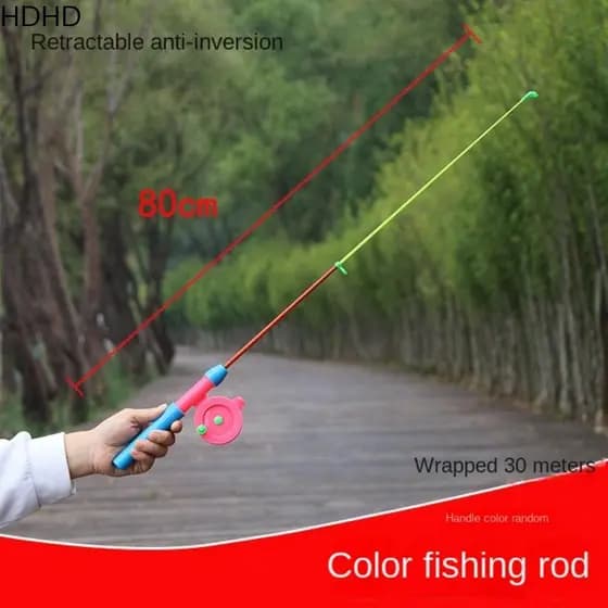 Vara De Caneta De Pesca No Gelo HDHD , Varas Retráteis Para Crianças , Inverno De 35/40/75/80 Cm