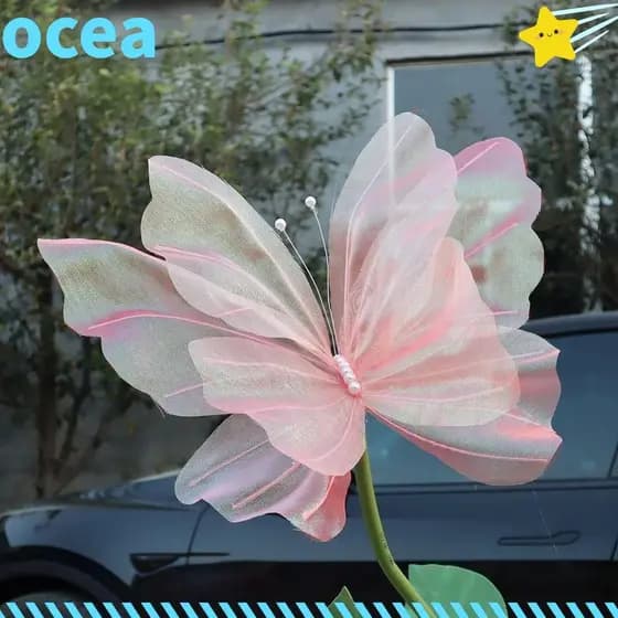 OCEA Borboleta Artificial , Gaze Gigante Decoração De Mariage Falsa , Festa De Casamento Tridimensional