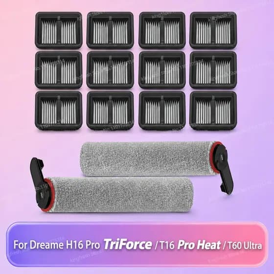 Compatível Para Dreame H16 Pro TriForce/T16 Calor/T60 Ultra Peças De Vácuo Filtro De Escova De Rolo Principal