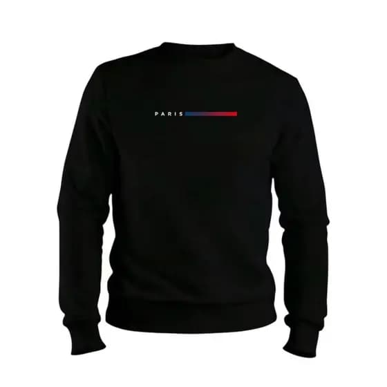 Blusa Frio Moletom PREMIUM Algodão Estampado Paris Adulto Tecido Qualidade Paris
