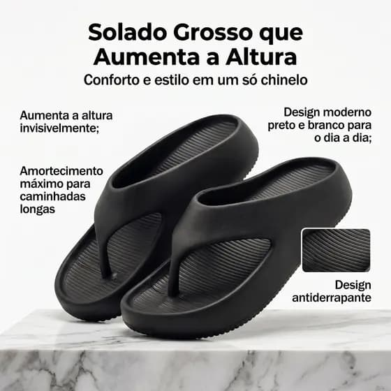Chinelo de Dedo Nuvem Unissex em EVA – Leve, Confortável e Ideal para Praia e Dia a Dia
