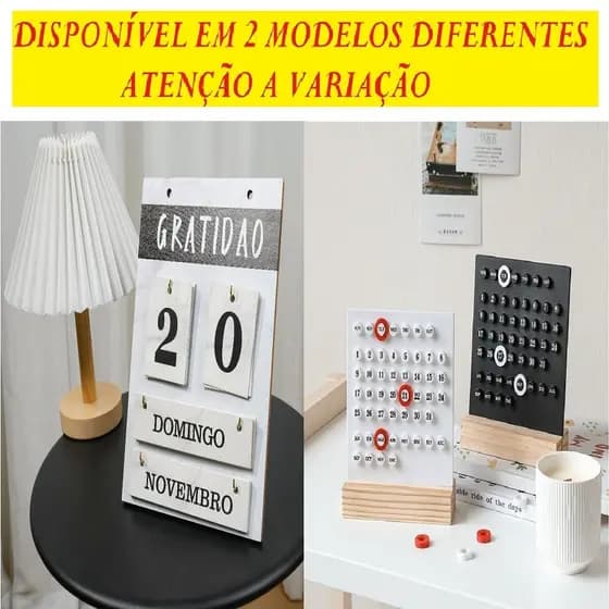 Calendário 16,5x5x14Cm Calendário Bolinha Ou Calendário Gratidão 19x25CM Criativo Decoração Decorativo