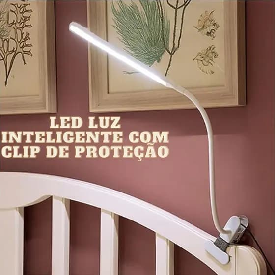 Luz Led Para Leitura 75Cm Com Clip De Proteção Ocular Inteligente Multiuso Com Ajuste De Brilho