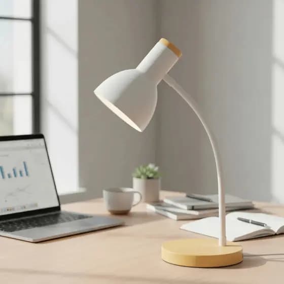 Luminária Articulada De Mesa Abajur Escritório Quarto Estudo