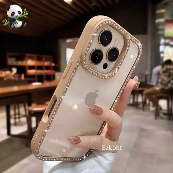 Luxo Bling Diamante Caso Transparente Para iPhone 16 15 14 13 12 Pro Max 16e Acrílico Duro Capa À Prova De Choque