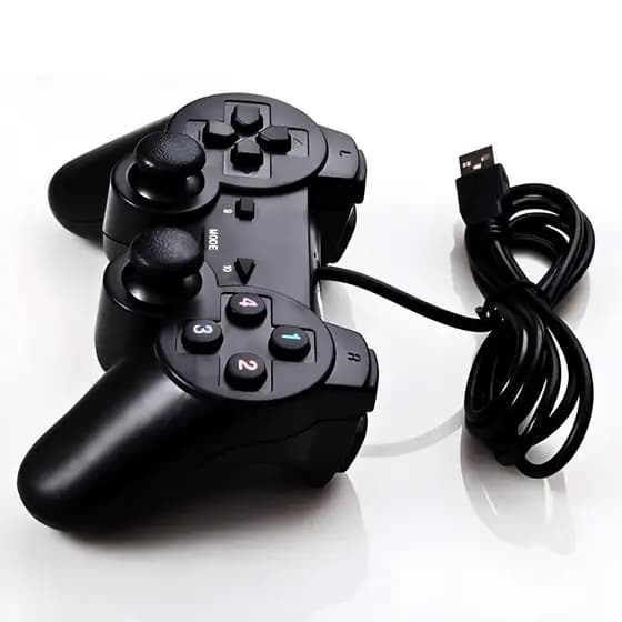 Controle Usb para PC Computador Notebook Joystick Dualshock, Controle para games, controle com fio para computador