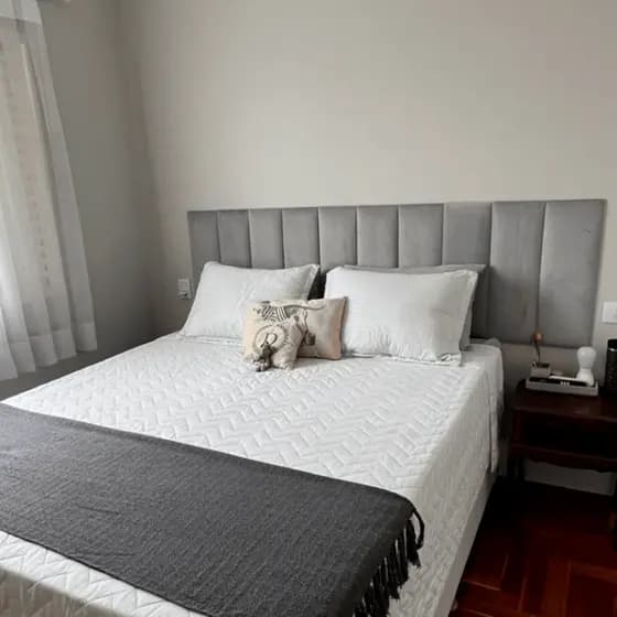Kit 7 Cabeceiras Modular Retangular 60X20 Cama Box Casal Envio Imediato Full