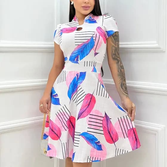 Vestido Evangélico Rodado Manga Princesa com Bojo - Vestido Sofisticado e Delicado
