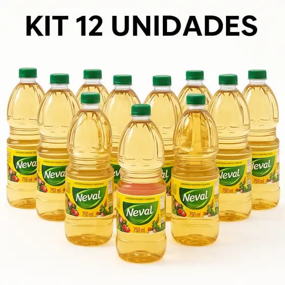 Vinagre de Álcool Neval 750ml – Caixa Fechada com 12 Unidades ou 6 Unidades