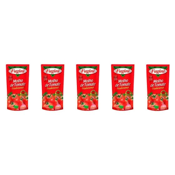 Molho de Tomate Fugini 300g - 5 Unidades