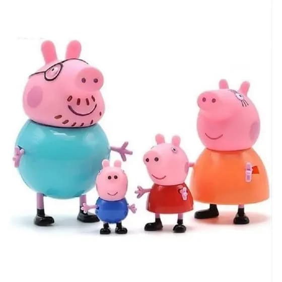 Bonecos da família Peppa Pig