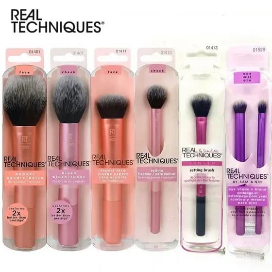Série de Pincéis de Maquiagem Real Techniques/Pincel para Blush e Sombra/Pincel de Contorno/Pincel de Maquiagem RT B4C3
