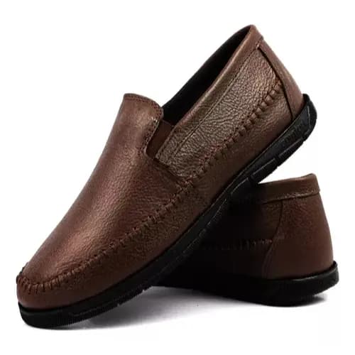 Sapatilha Mocassim Masculina Lisa Ortopédico Confortável