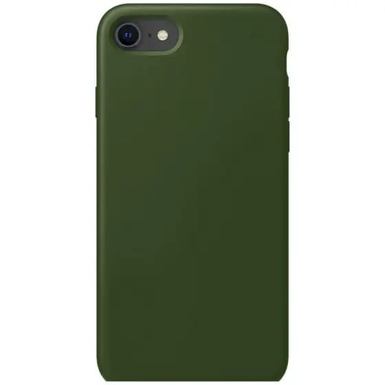 Capinha Verde Militar Para Iphone 7, Iphone 8 Normal e Iphone SE 2020/2022 Fechada Nas Laterais Aveludada