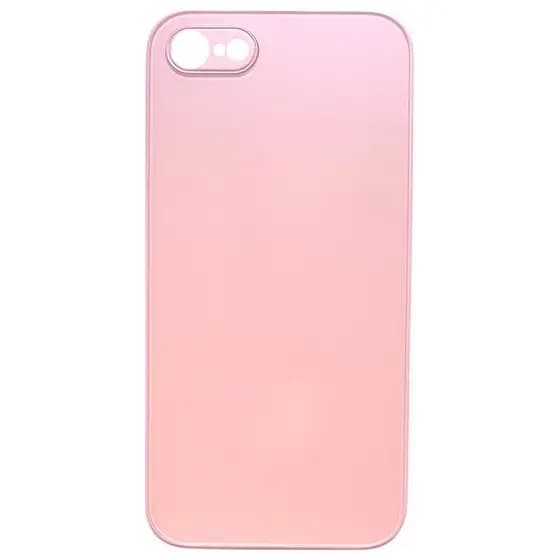Capinha de Vidro Fosco Rosa Claro de Iphone 7 Normal Iphone 8 Normal Iphone SE 2020 2022 Proteção Fechada Na Lateral