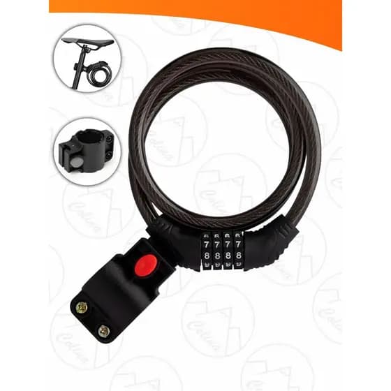 Cadeado Numérico Reforçado Trava Com Senha Bicicleta Anti Furto Bike Nano Shop