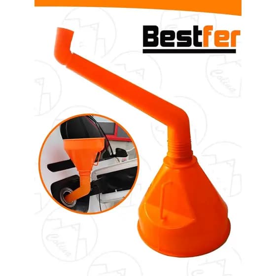 Funil Curvo Automotivo Troca De Óleo Moto Carro Gasolina Fluidos Plástico Nano Shop