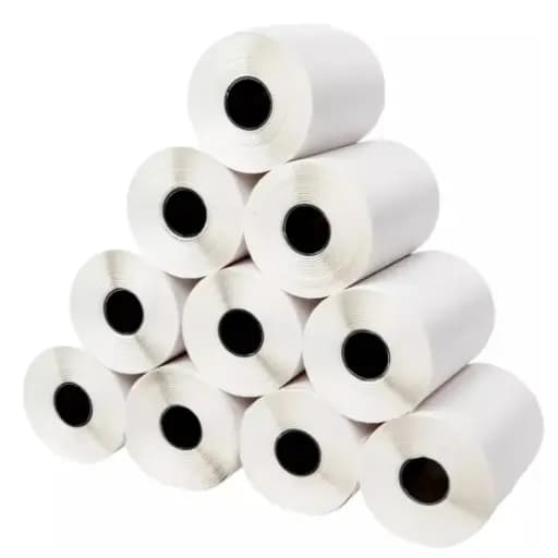 10 Rolos Etiqueta Térmica 100x150 10x15 Shopee Mercado Livre Shein Zebra Elgin Cor Branco