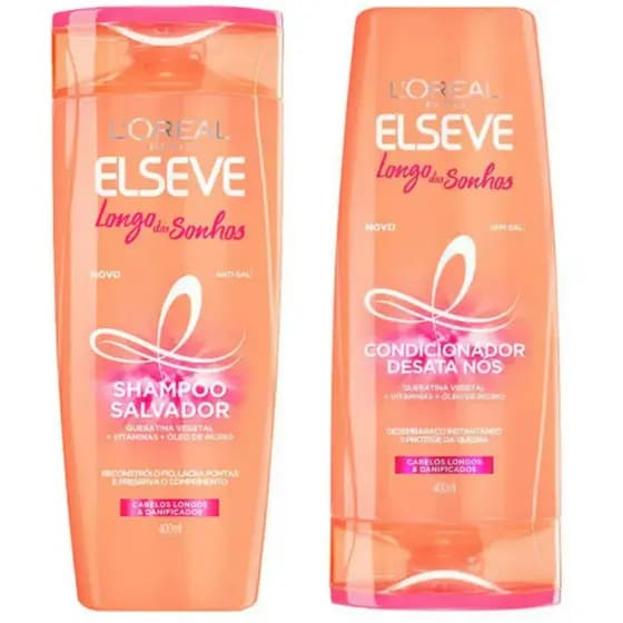 Kit Elseve Longo dos Sonhos - Shampoo e Condicionador 400ml