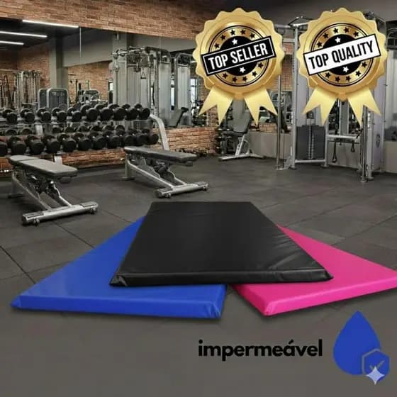 Colchonete Academia Treino Fitness Abdominal espuma D26 *90x40x3cm*