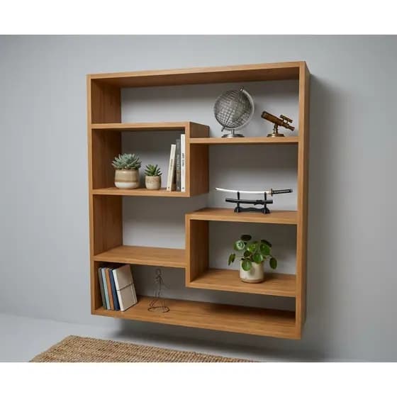 Nicho, prateleira de parede para livros e itens de decoração