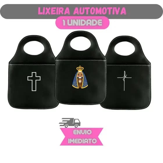 Lixinho Para Carro Personalizado Fé, Crucifixo, Nossa Senhora Automotivo Universal