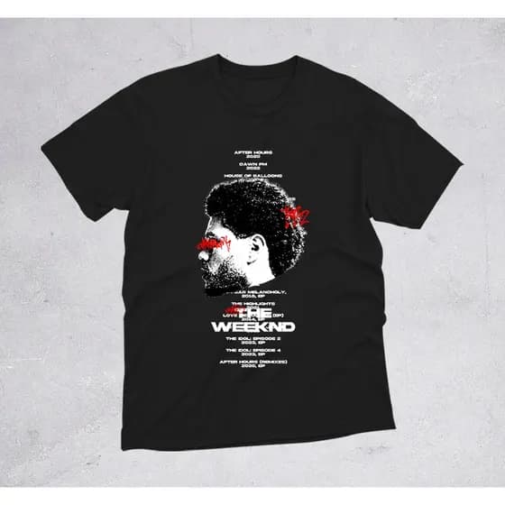 Camiseta Cantor Album The Weeknd 100% Algodão Unissex